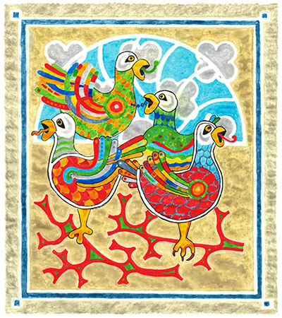 Four calling birds